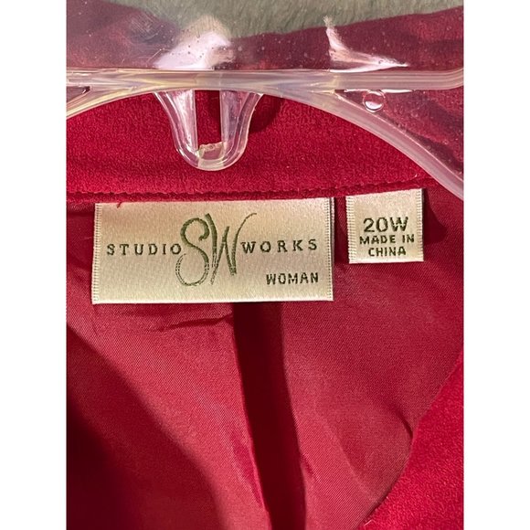 Studio Works womens size 20W zip Up Blazer Jacket with pockets witb Zipper - Picture 6 of 16